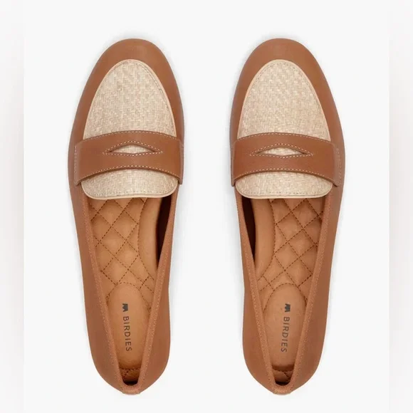 Women’s Birdies Vesper Loafers in Cappuccino Leather, size 9, NWOT/box - Picture 1 of 14